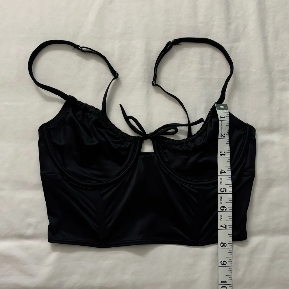 Hollister Black Corset Cropped Top - Picture 6 of 7